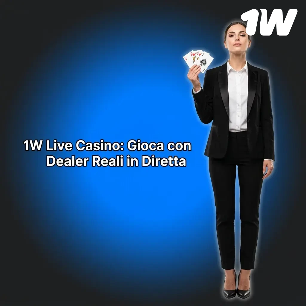 Dealer reali in diretta sul Live Casino 1w: roulette, blackjack, baccarat e game show in streaming HD