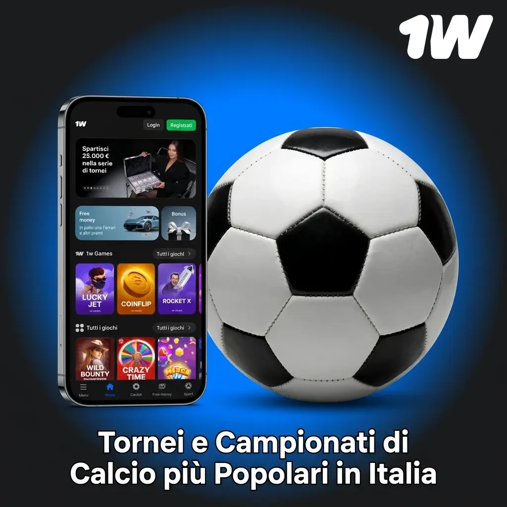 Tornei e campionati di calcio popolari in Italia: Serie A, Champions League, Coppa del Mondo e leghe europee