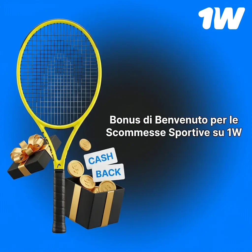 Bonus di benvenuto 1w per scommesse sportive: offerta primo deposito per nuovi utenti, con requisiti di rollover