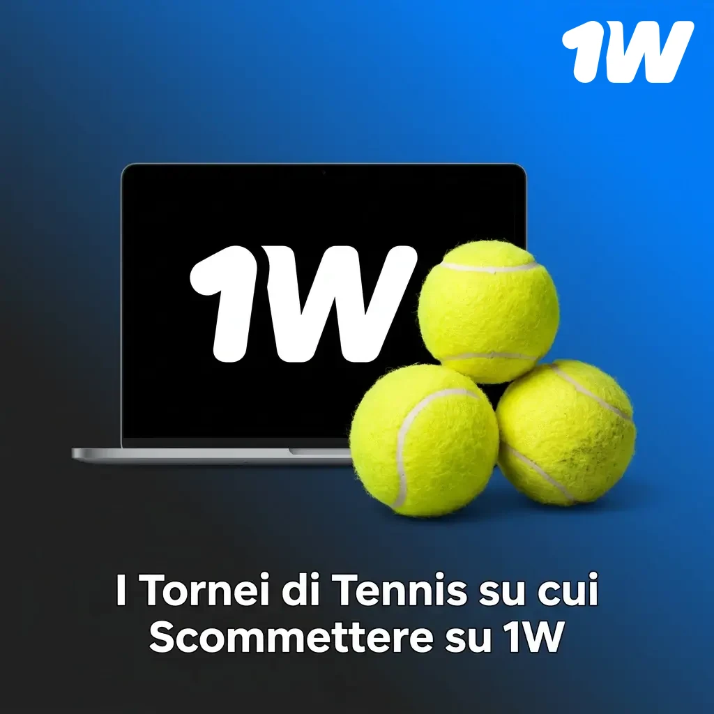 Tornei di tennis su 1w: scommesse su Slam, ATP Finals, WTA Tour e tornei 1000 durante tutto l'anno