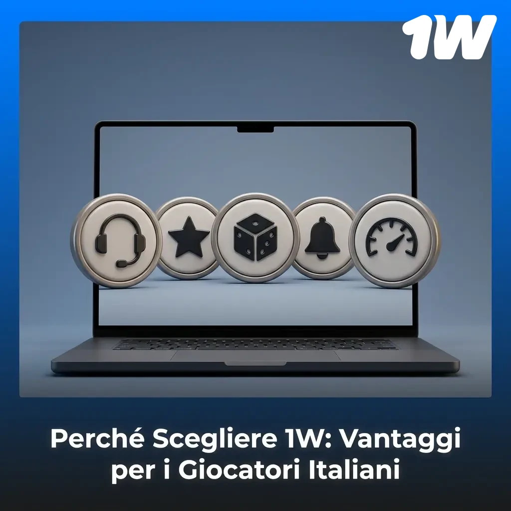Vantaggi piattaforma 1w per giocatori italiani: crypto, bonus, app mobile e ampio catalogo giochi