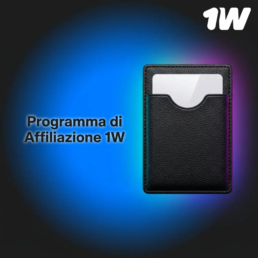Programma di affiliazione 1w: guadagna commissioni ricorrenti come creator o webmaster promuovendo la piattaforma.