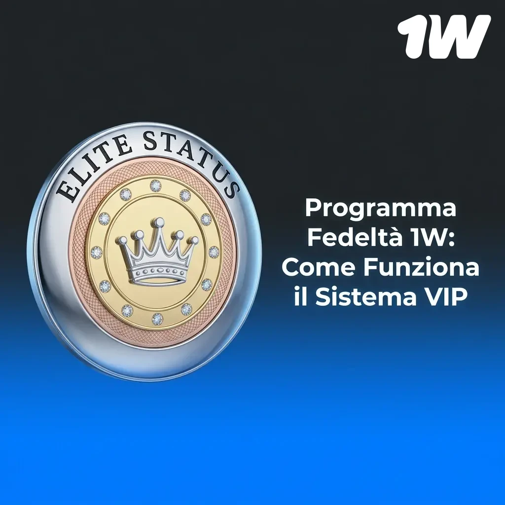 Programma fedeltà 1w: sistema VIP con punti, livelli progressivi, cashback e premi esclusivi per i giocatori fedeli