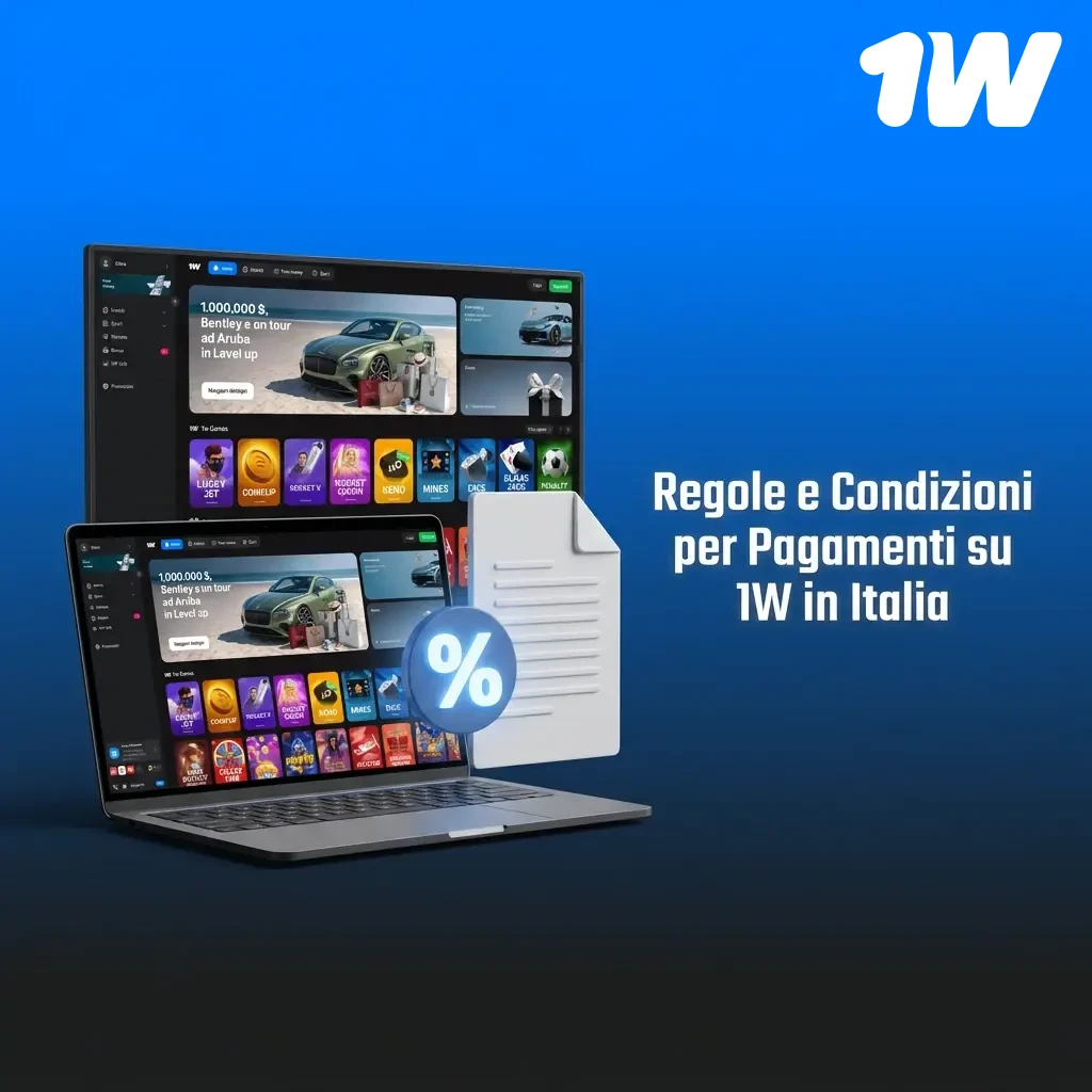 Regole e condizioni per pagamenti su 1w in Italia: depositi, prelievi, verifica identità e limiti transazioni