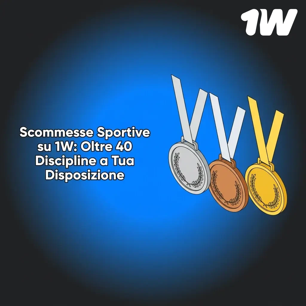 Scommesse sportive su 1w: oltre 40 discipline disponibili tra calcio, tennis, basket, esports e altro ancora