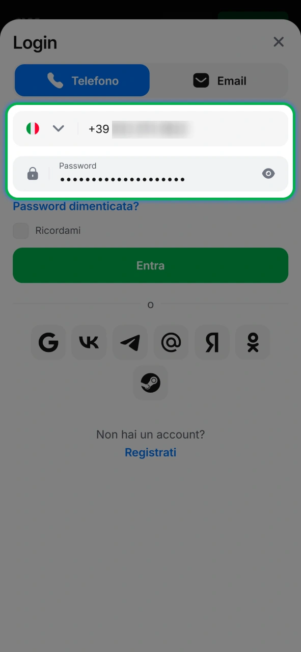 Gestisci e aggiorna i tuoi dati personali in totale privacy all'interno del profilo 1w.