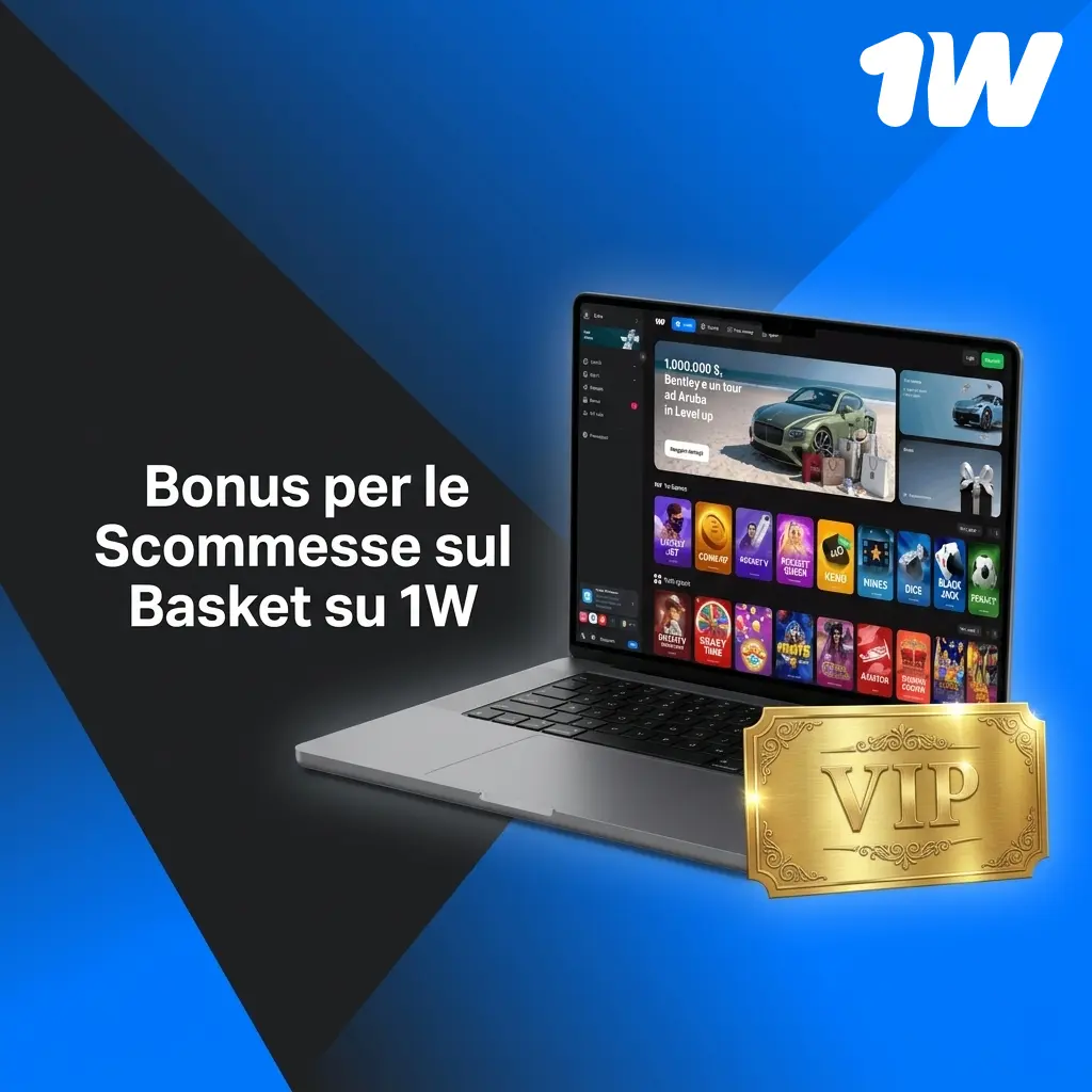 Bonus benvenuto 1W per scommesse sul basket: primo deposito, requisiti di puntata e condizioni promo