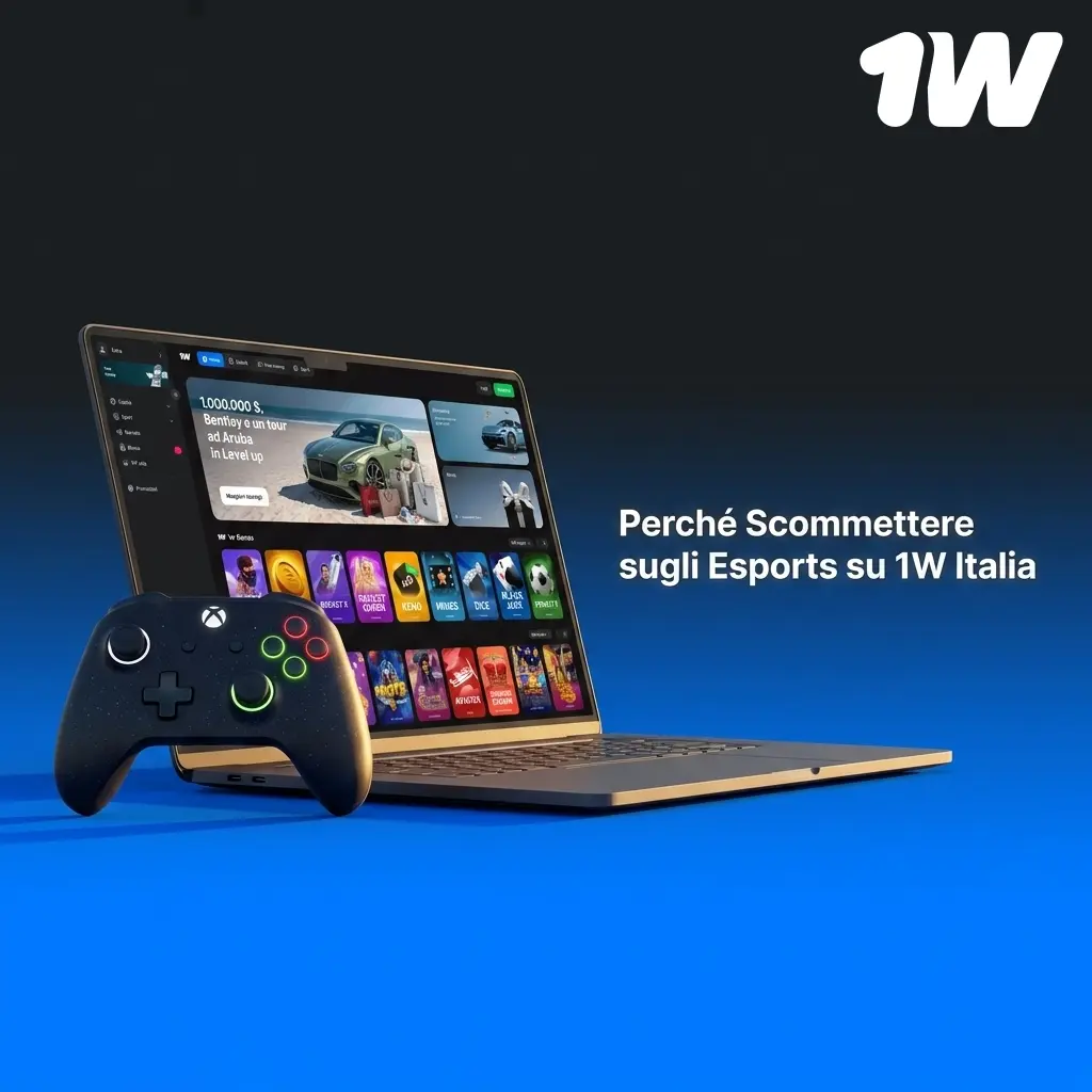 Vantaggi delle scommesse esports su 1W Italia: quote competitive, bonus benvenuto e app mobile