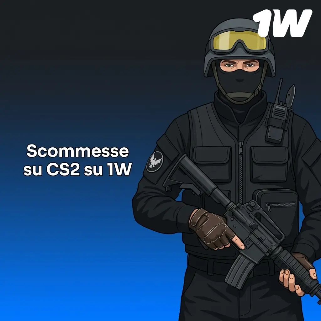 Scommesse CS2 su 1W: mercati, live betting e tornei come Major, ESL Pro League e BLAST Premier.
